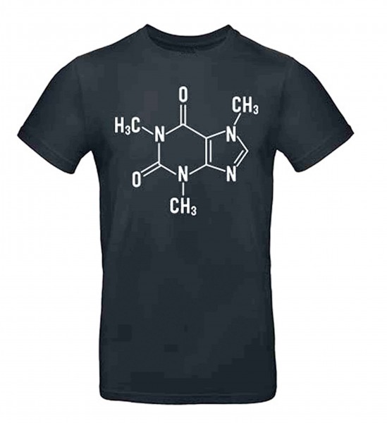 T-Shirt Schwarz Chem. Symbol Coffein