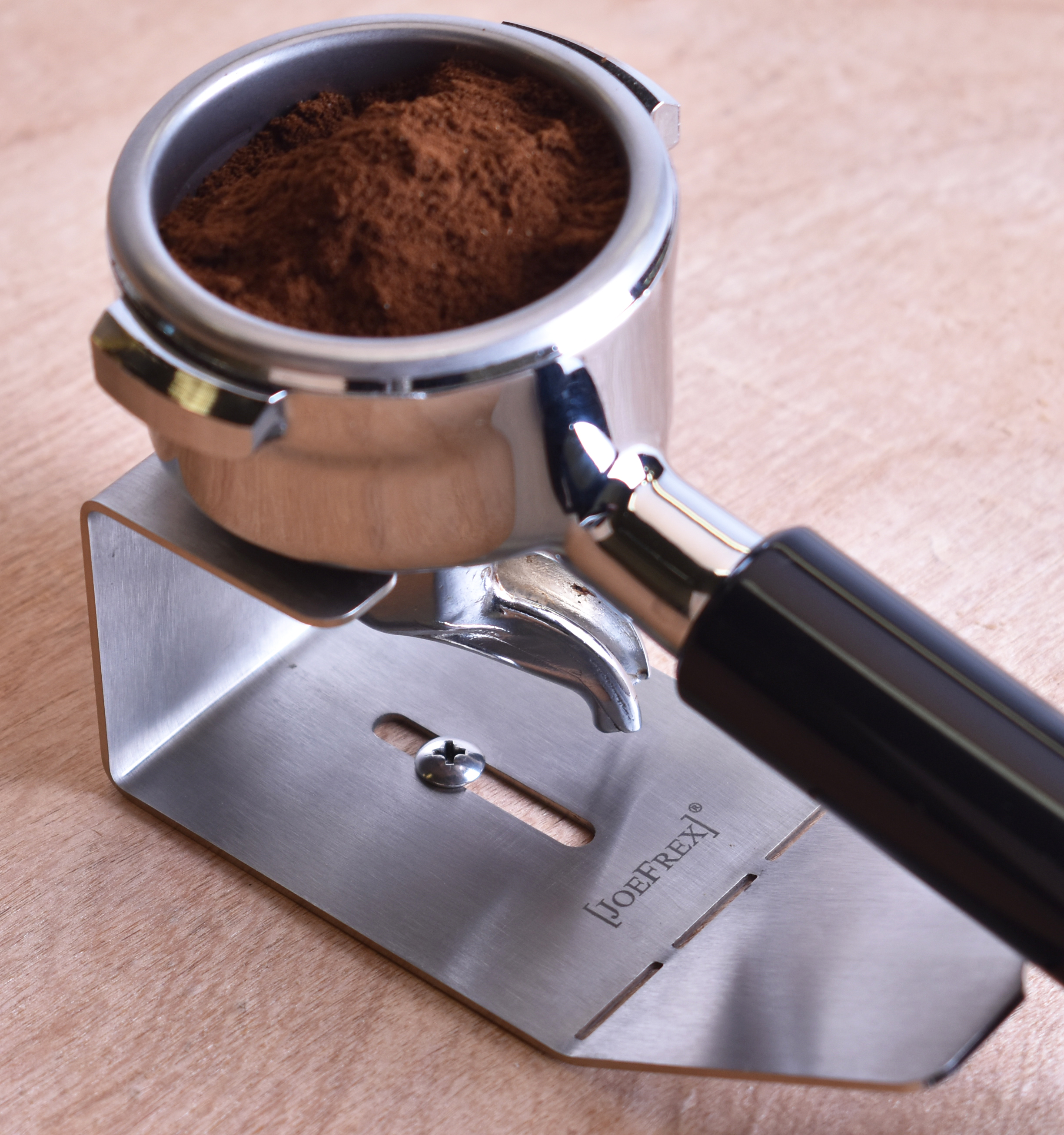 Siebträger Ablage Portafilter Stand JoeFrex GmbH perfect coffee